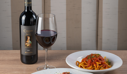 The Prisoner Red Blend paired with Pasta