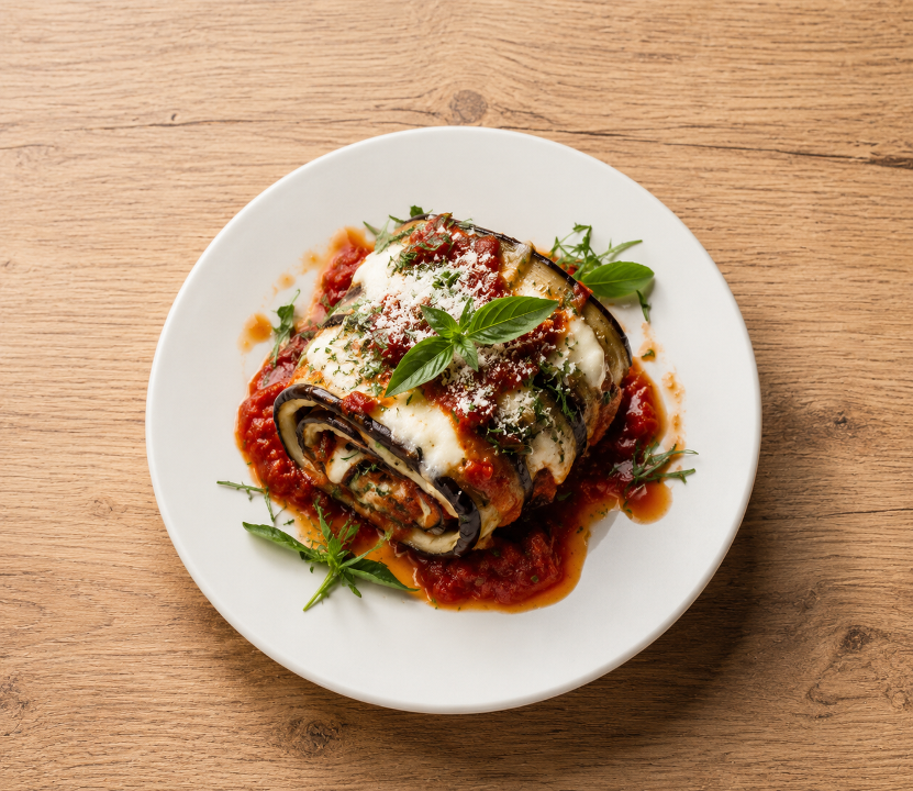 Jumbo Eggplant Parm Rollatini